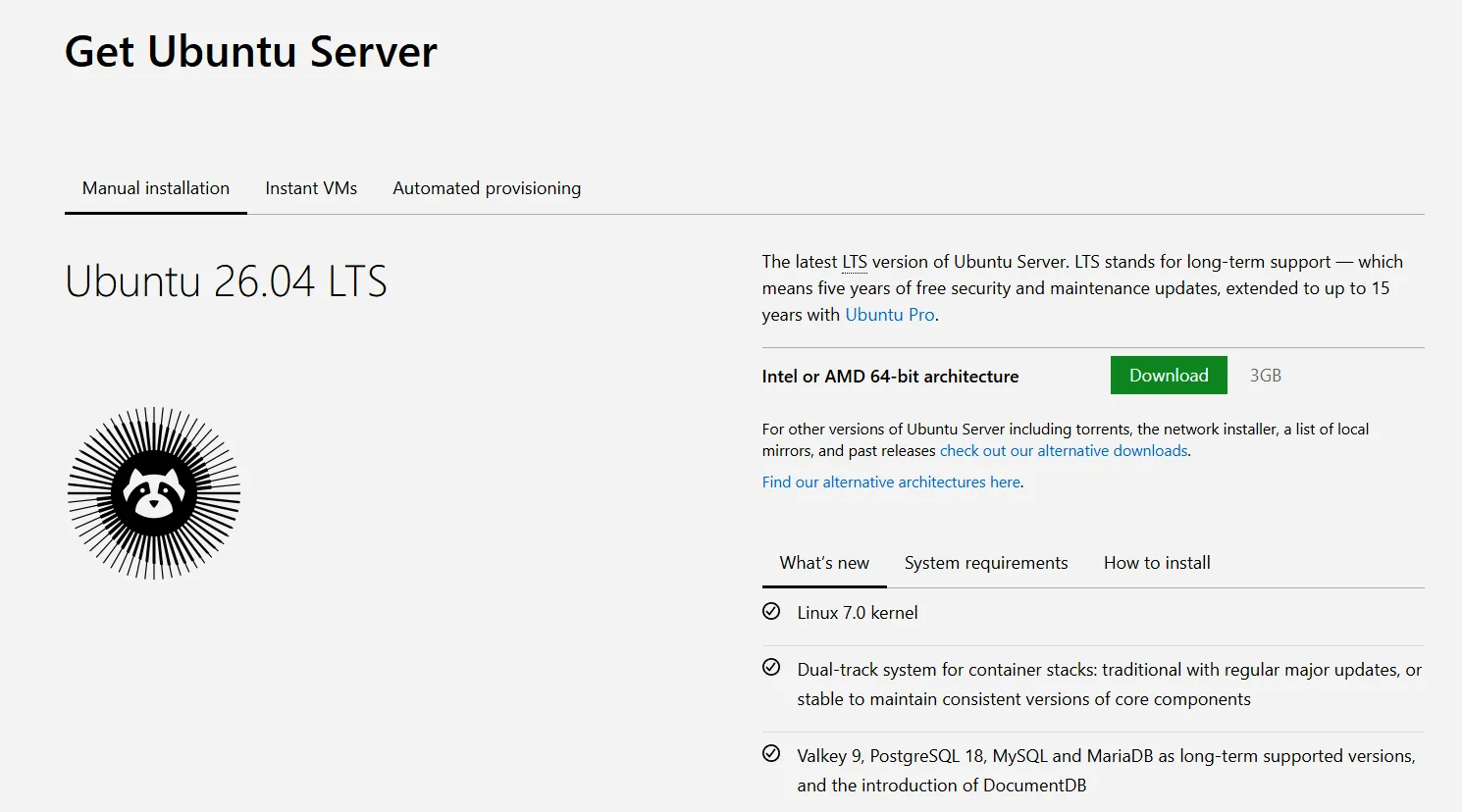 Ubuntu Server VM prepared as the lab host