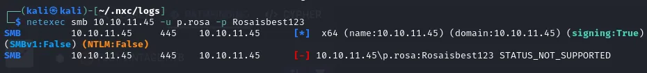 Initial authentication testing