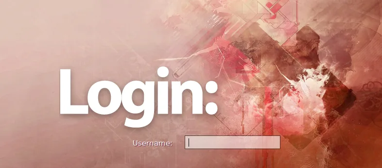 Matrix 1 VM booted to a login prompt